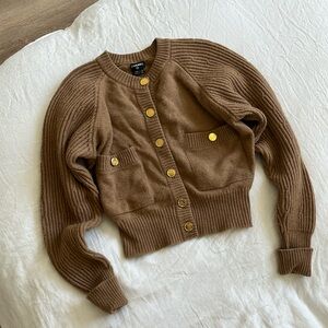 Chanel Camel Cardigan Medium